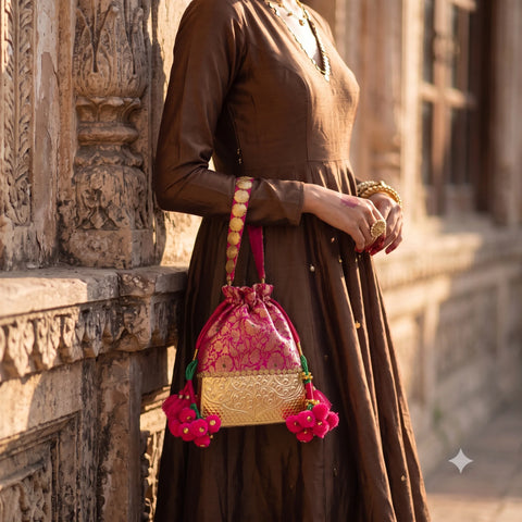 Gulabi Rajwadi Banjara Bag