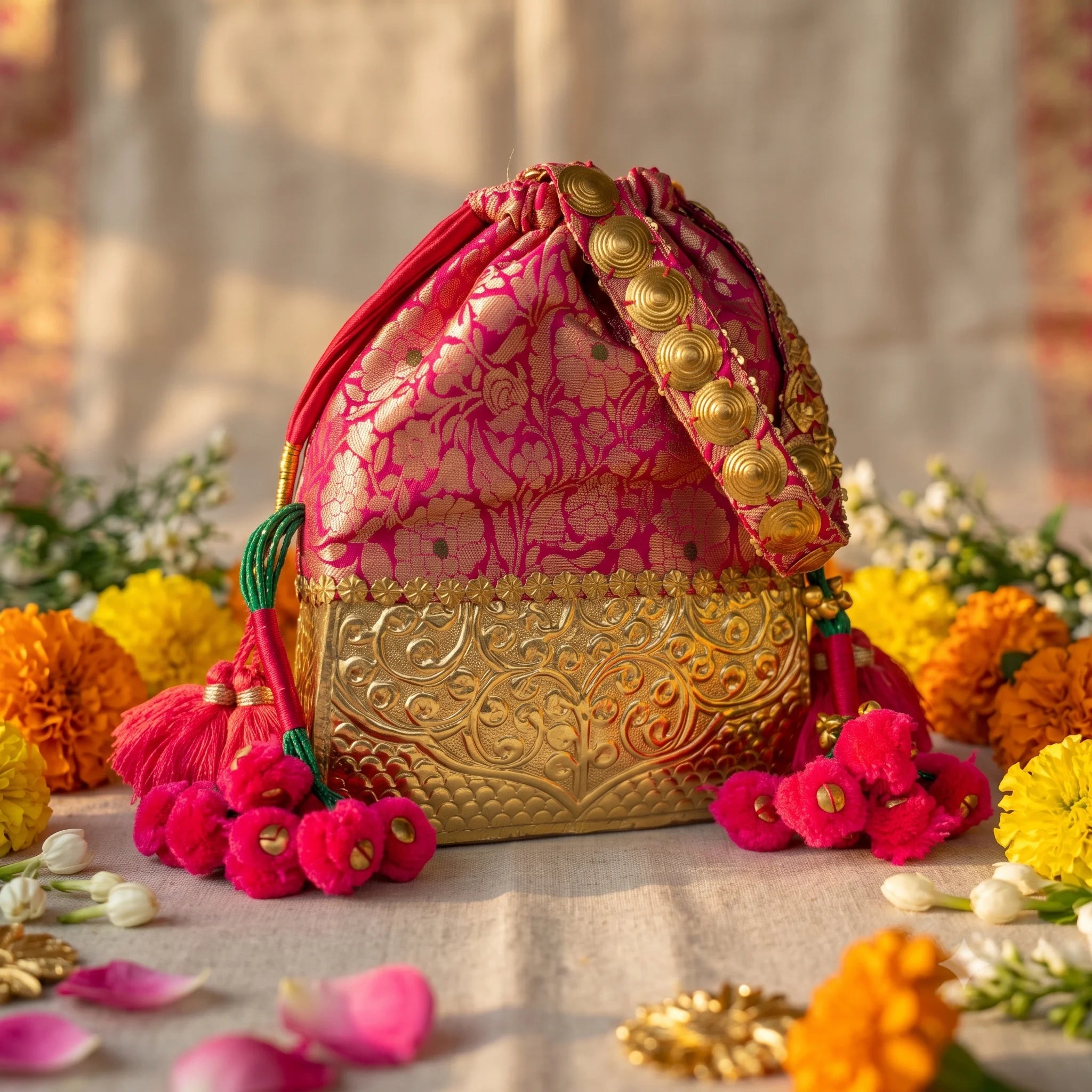 Gulabi Rajwadi Banjara Bag