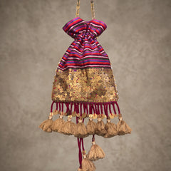 Rangrez Sequin & Tassel Potli