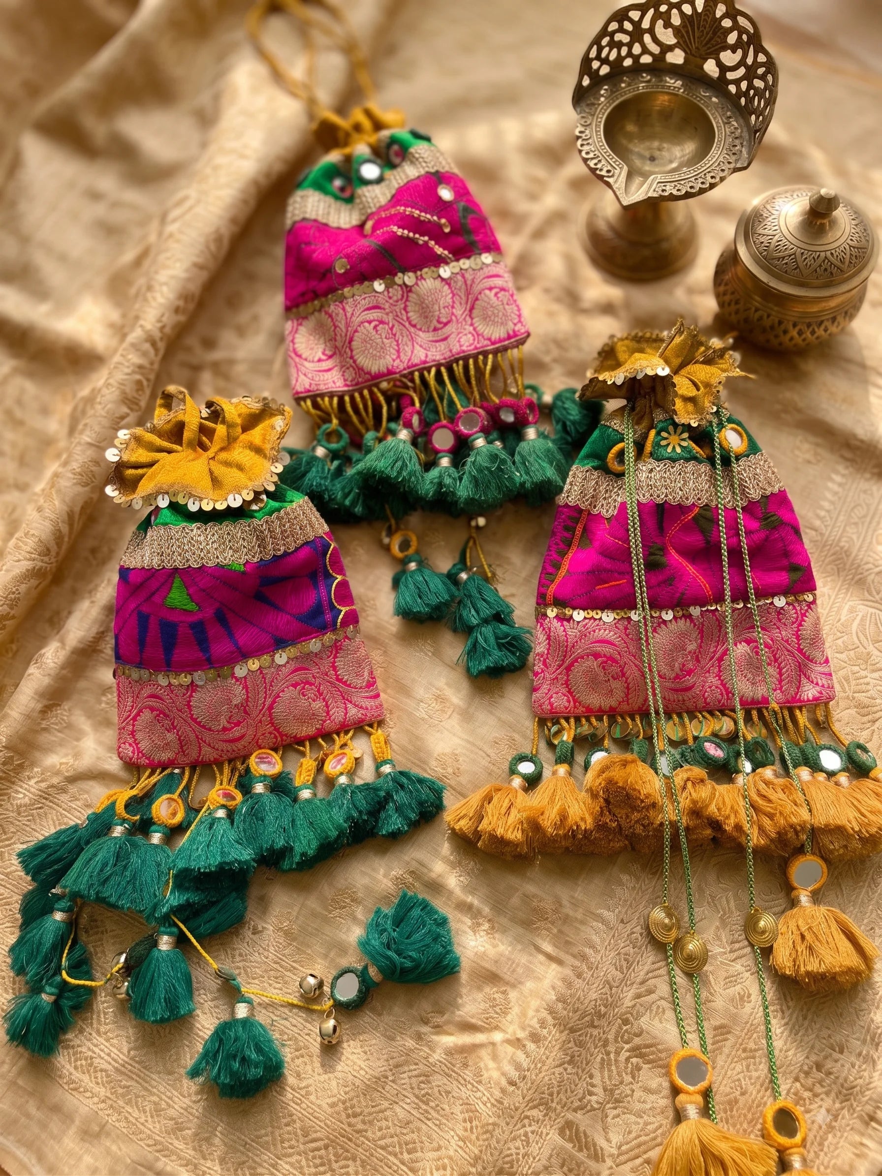 Gulabo Rangrez Handcrafted Potli